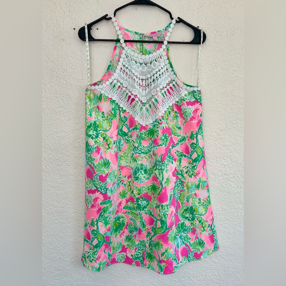 Lilly Pulitzer pearl soft shift dress style # 28867 raw berry catty shack